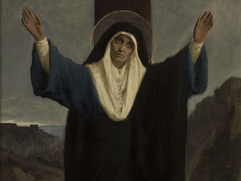 1853-Pierre Fritel - Esquisse pour l'église de Bagnolet - Mater dolorosa